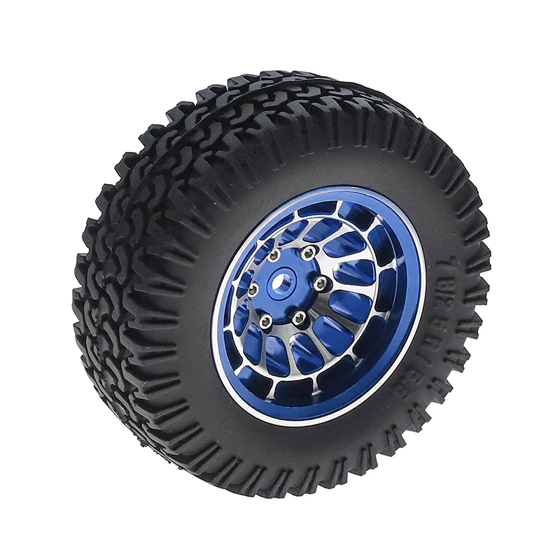 محور عجلات معدني 1.55 بوصة مع مجموعة إطارات مطاطية لأجزاء ترقية 1/10 1/12 العربة المتسلقة للصخور المحورية SCX10 RGT D90 LC70 #3