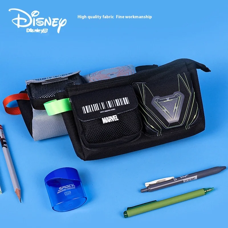 

Disney Marvel Student Pencil Bag Cartoon Minimalist Stationery Storage Bag Large Capacity Multi Functional Zipper Pencil Bag