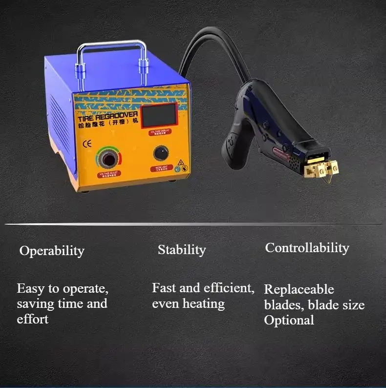 

TR-1KW Tire carving machine, motor forklift tire carving machine, automobile tire slotting machine