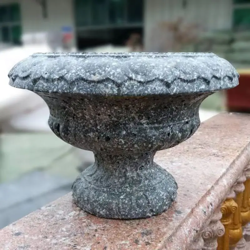Summer Breeze Precast Round Concrete Flower Pot Mold, Garden Vase, Planter Mouldings, Durable DIY, D 30cm/ 11.8in, 38cm/ 14.96in
