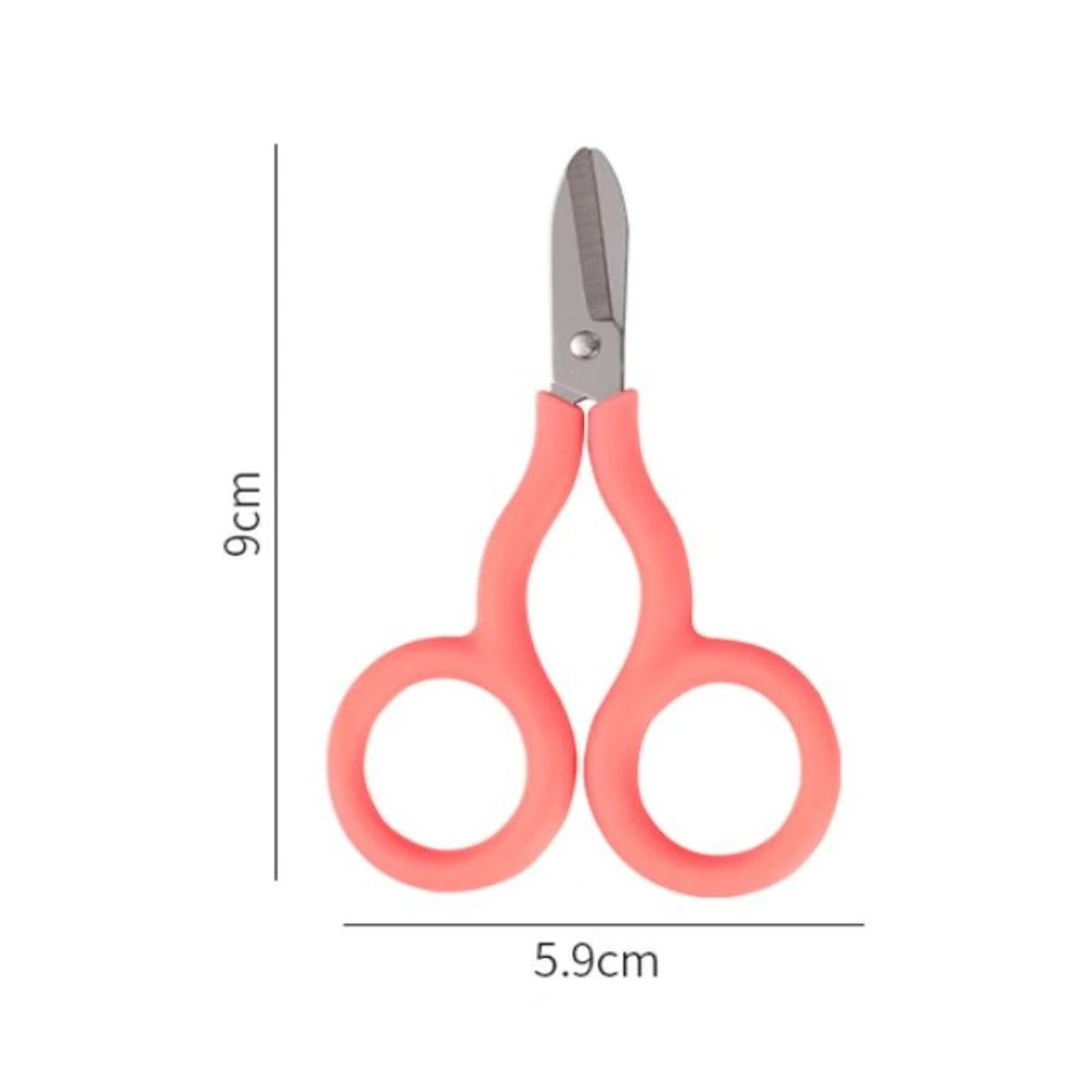 INS Portable Safe Mini Scissor Paper Work Stainless Steel Mini Pocket Scissors Small Handwork Paper Cutter Kids