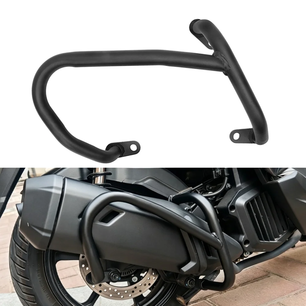 Motorcycle Exhaust Pipe Guard Crash Barrier Bar Bumper Muffler Protector Falling Protection For Haojue UHR150 UFR150 UHR UFR 150