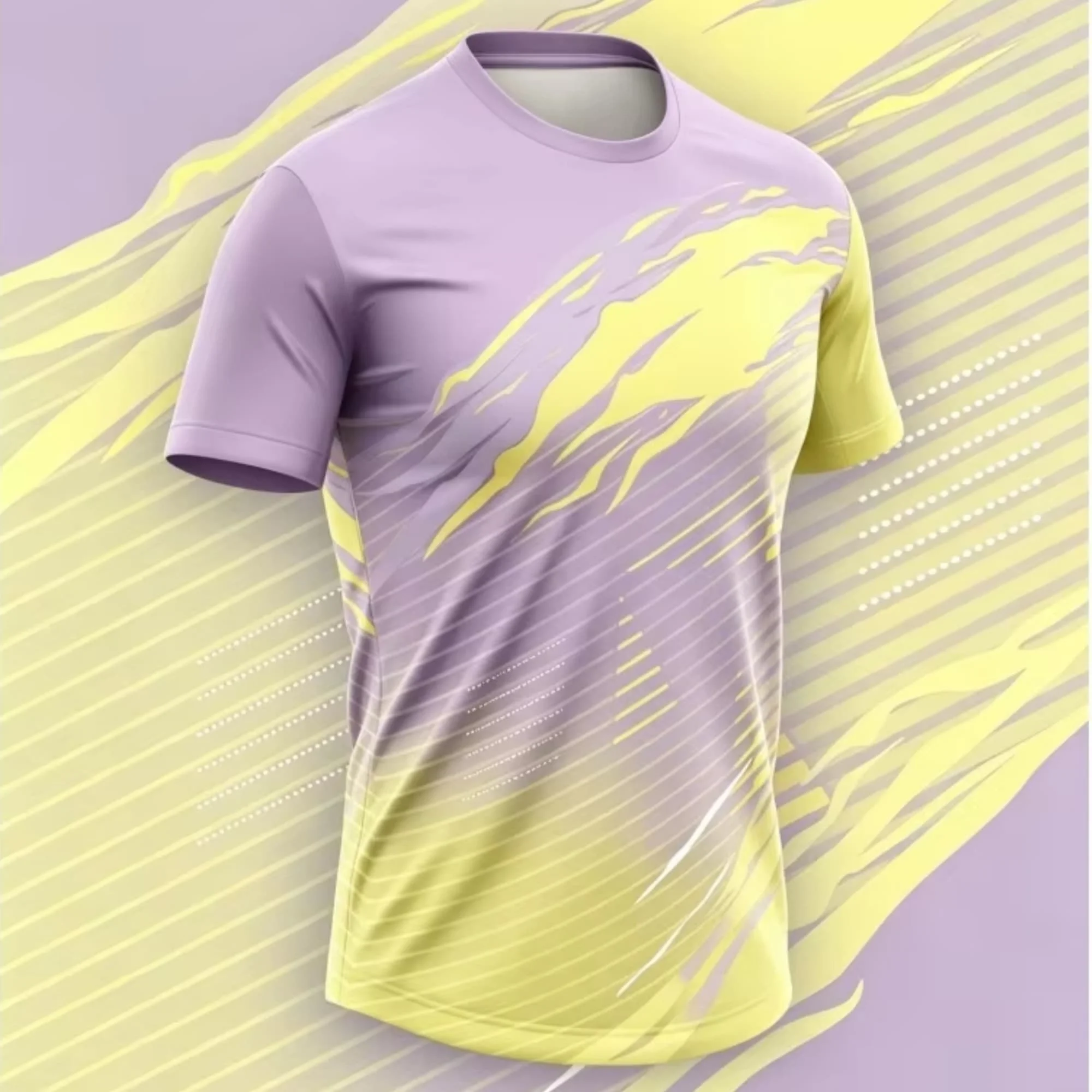 Einfaches Modisches 3D-Druck Fitness T-Shirt Herren Outdoor Lauf-Tee Badminton Sport Herren T-Shirt Lässiges Oberteil – Detail 6