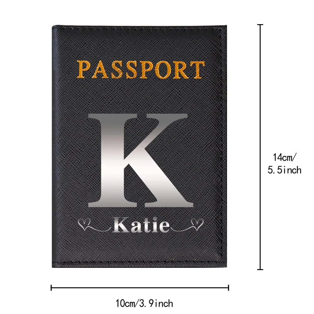 Personalized Customized Name Passport Storage Pack Business Wallet Travel Accessories Unisex Credit Card Passport Storage Bags