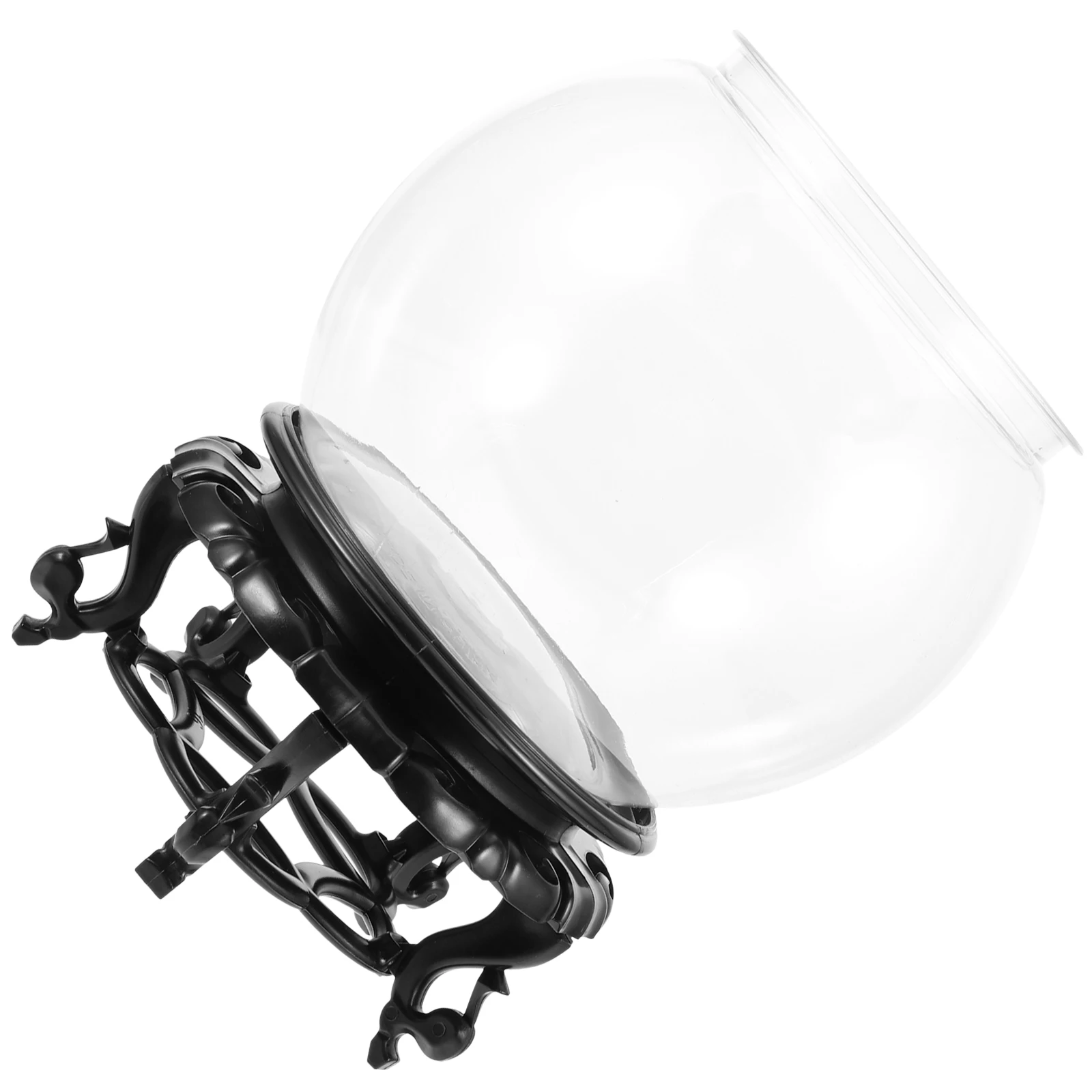 

1 set 1 Set Clear Bowl Round Transparent Tank Small Goldfish Bowl Base Lightweight Portable Plastic Aquarium Fish Breeding Box