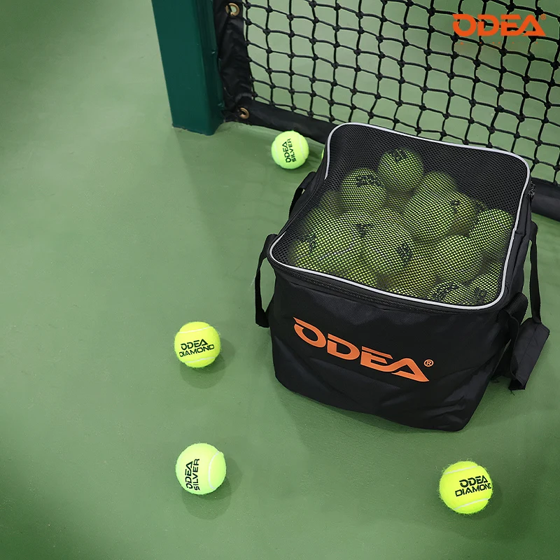 Borsa da tennis ODEA Borsa da tennis portatile pieghevole in tessuto Borsa da barile da tennis 80 pezzi 160 pezzi Borsa da viaggio esterna portatile Borsa a secchiello impermeabile