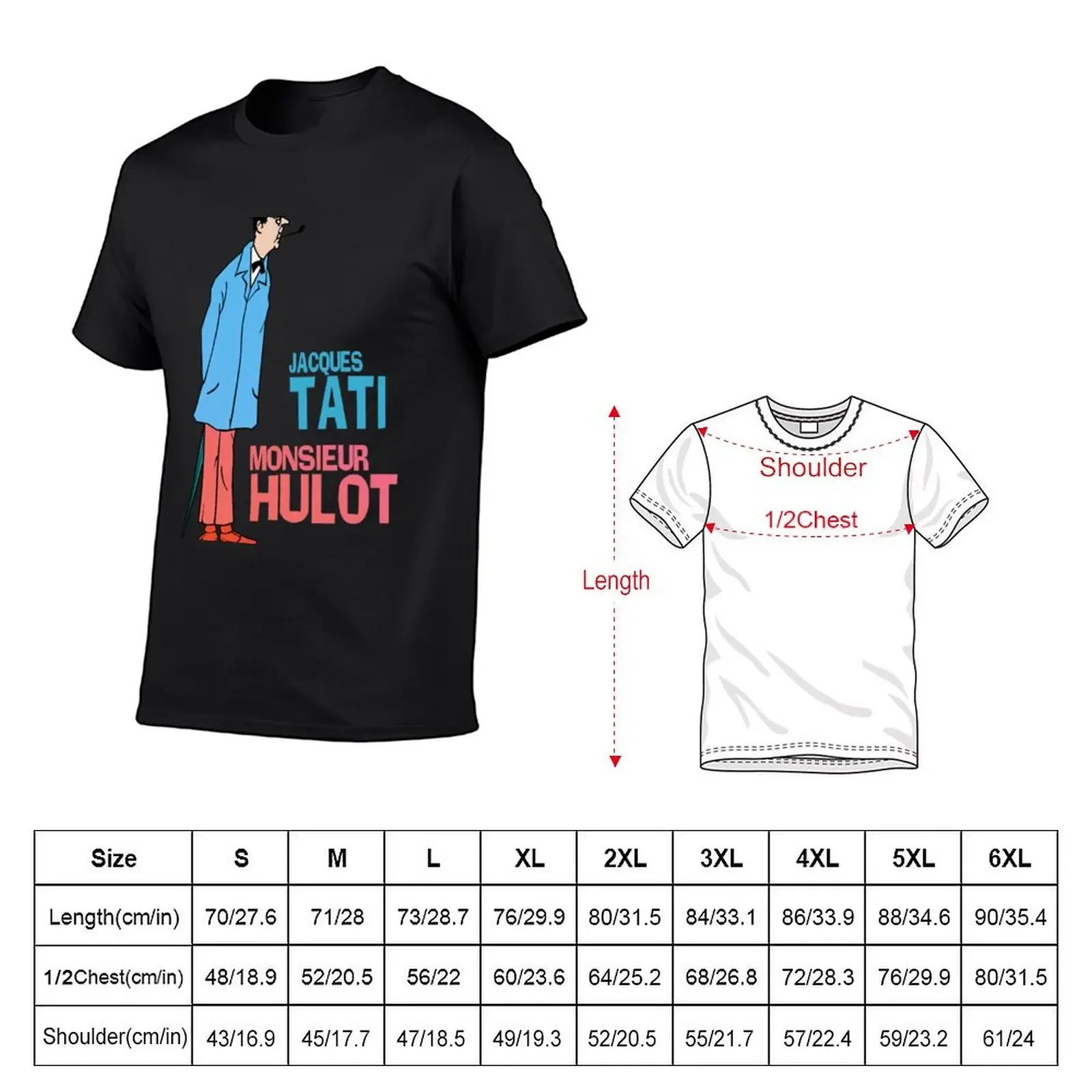 Jacques Tati - Monsieur Hulot Essential T-Shirt Blouse luxury clothing labubu heavyweights funny t shirts for men