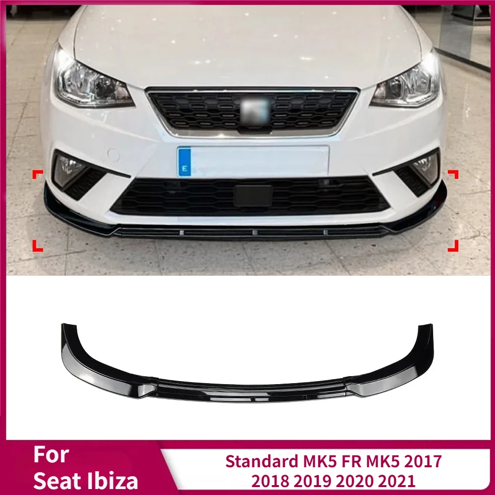 

For Seat Ibiza Standard MK5 FR MK5 2017 2018 2019 2020 2021 Front Bumper Lip Lower Diffuser Splitter Guard Protector Cover