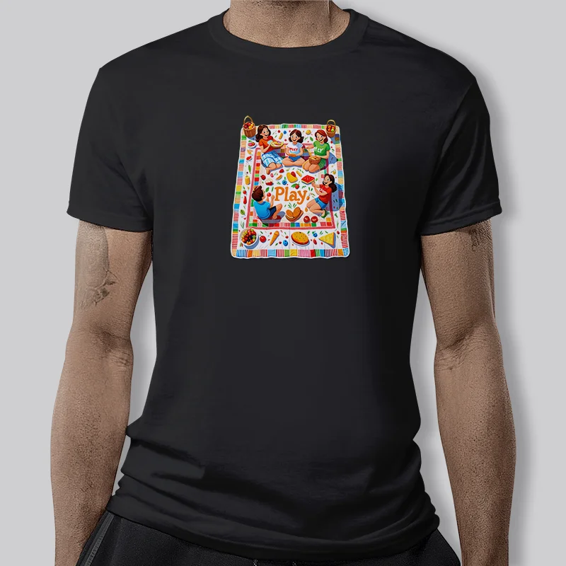 T-shirt pesada estilo doodles ensolarado masculino, roupa gola redonda, camisa base solta, algodão puro, meia manga, moda verão, Y2K AH