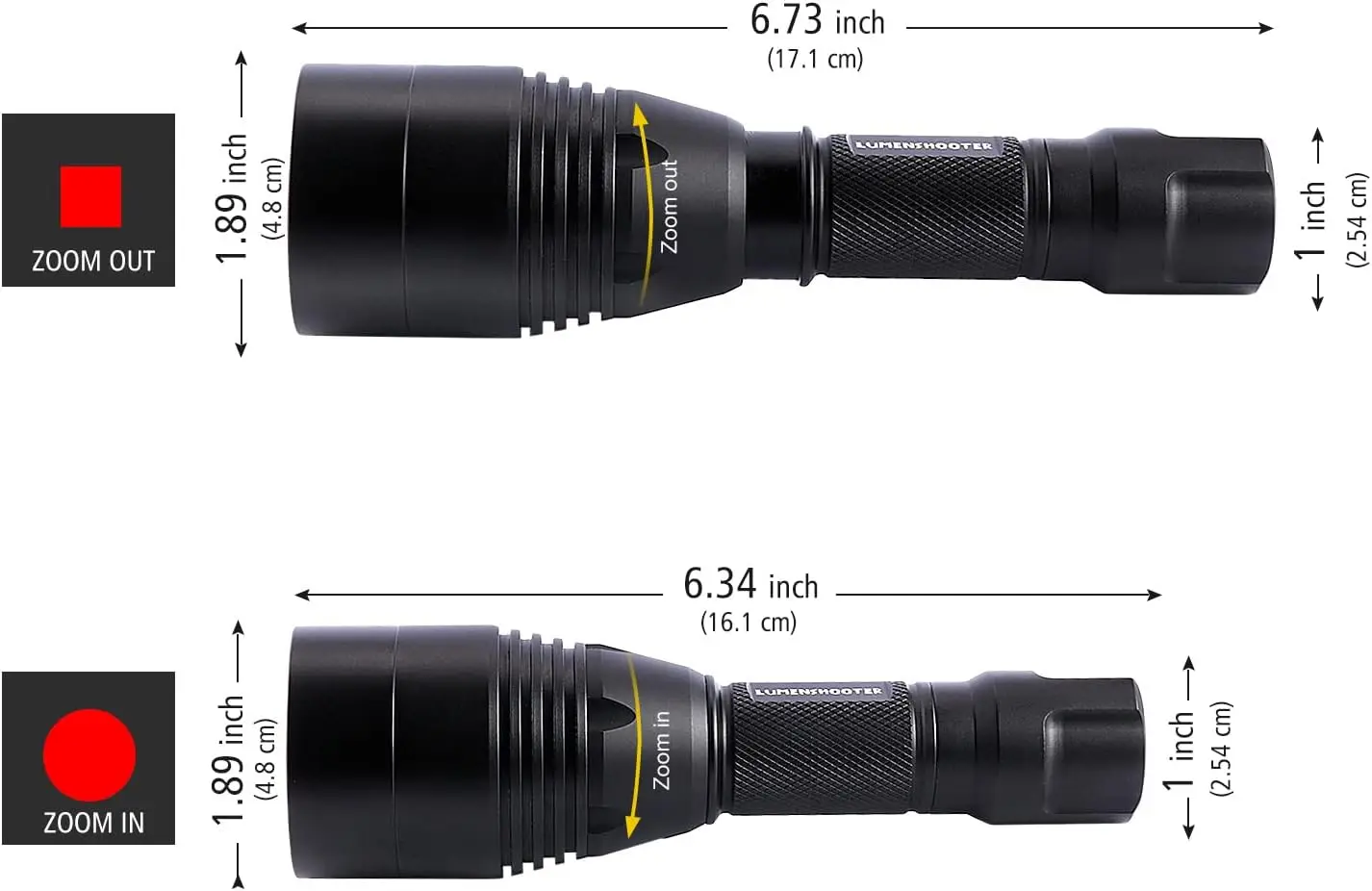 Long Range Zoomable Hunting Flashlight Kit with Green Red White IR LED Modules for Predator Night Hunting