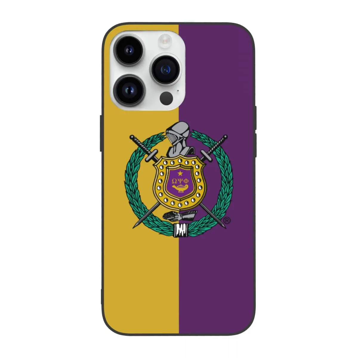 Omega Fraternity Psi Phi OPP Case for iPhone 15 14 Pro Max 13 12 Mini XR Soft Silicone Shockproof Cover