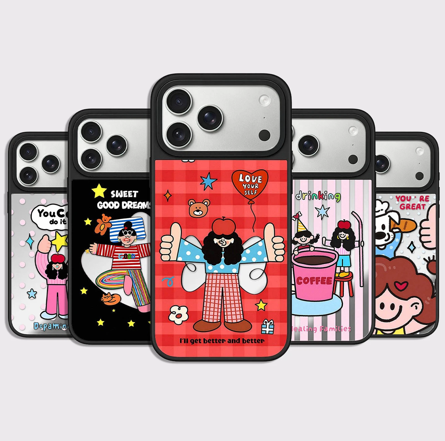 Lying Flat Pattern Mirror Surface Magnetic Case: Compatible with IPhone 18 17 16 15 14 13 Pro Max 18Pro