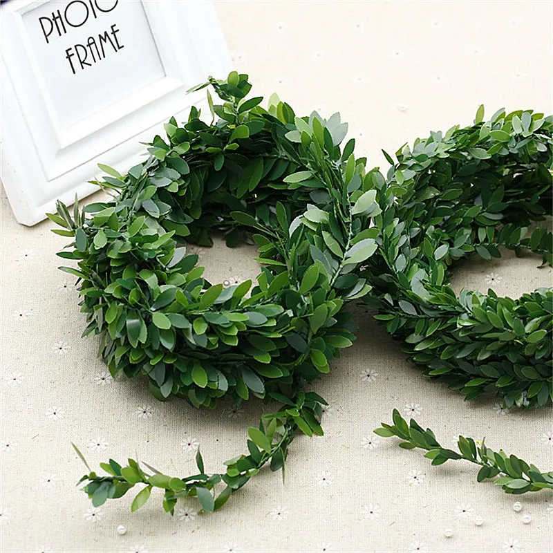 7.5 Meters Artificial Leaf Garland Plants Vine Fake Foliage Handmade for Home Decor Wedding Decoration DIY Wreath Silk Flower