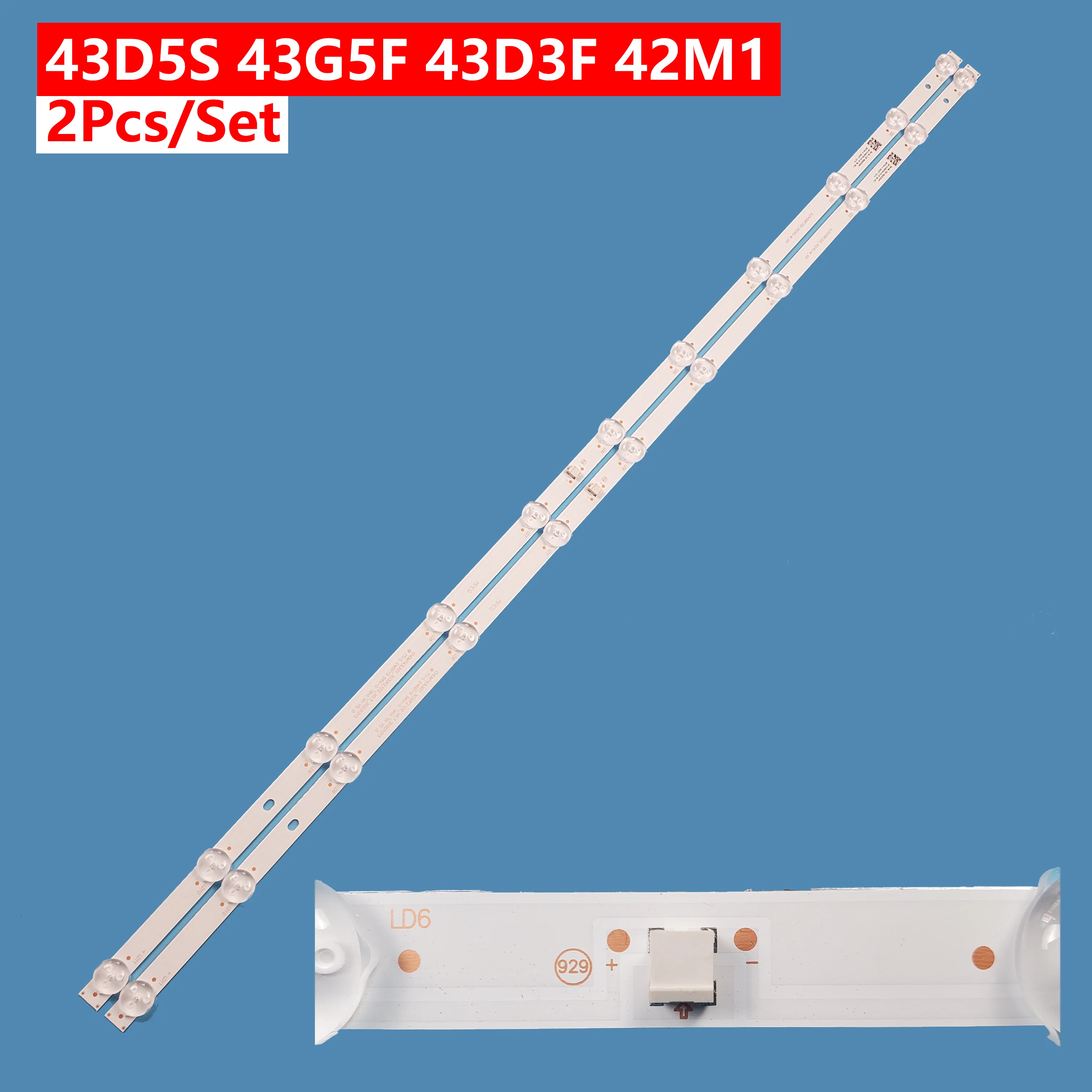 

2Pcs/set TV LED Backlight Bar Light Strip JL.D430B1330_002AS-M_V01 For ChangHong 43D5S 43G5F 43D3F 42M1 Accessories Repair