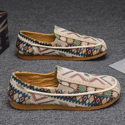 Nowe płócienne trampki dla mężczyzn Letnie espadryle Męskie buty codzienne Wygodne trampki do chodzenia Buty męskie