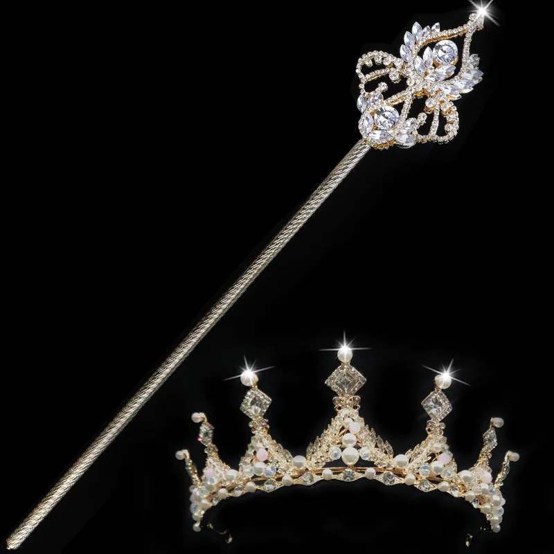 Magic wand scepter walking stick choose beautiful woman god angel prop
