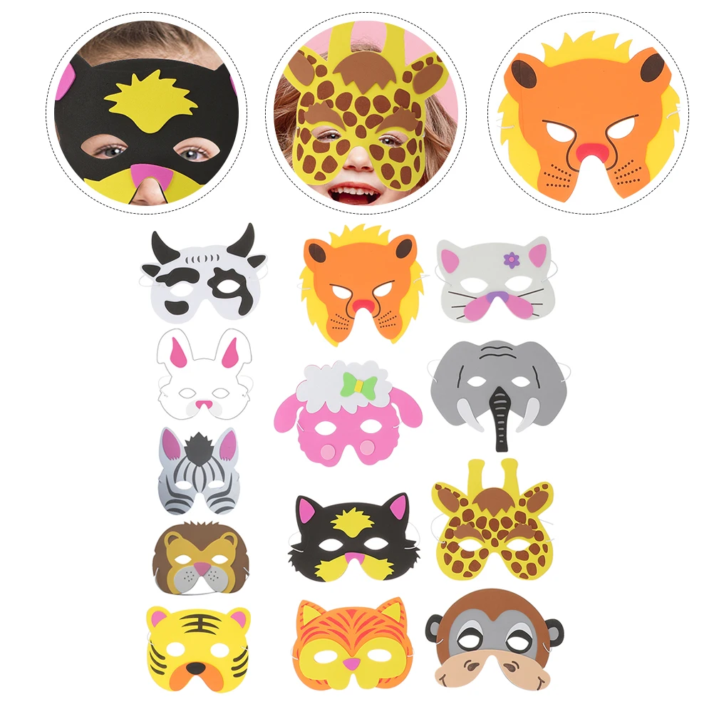 

13 Pcs Animal Mask Masks Adults Cosplay Props Gift Dress up Eva Masquerade Child