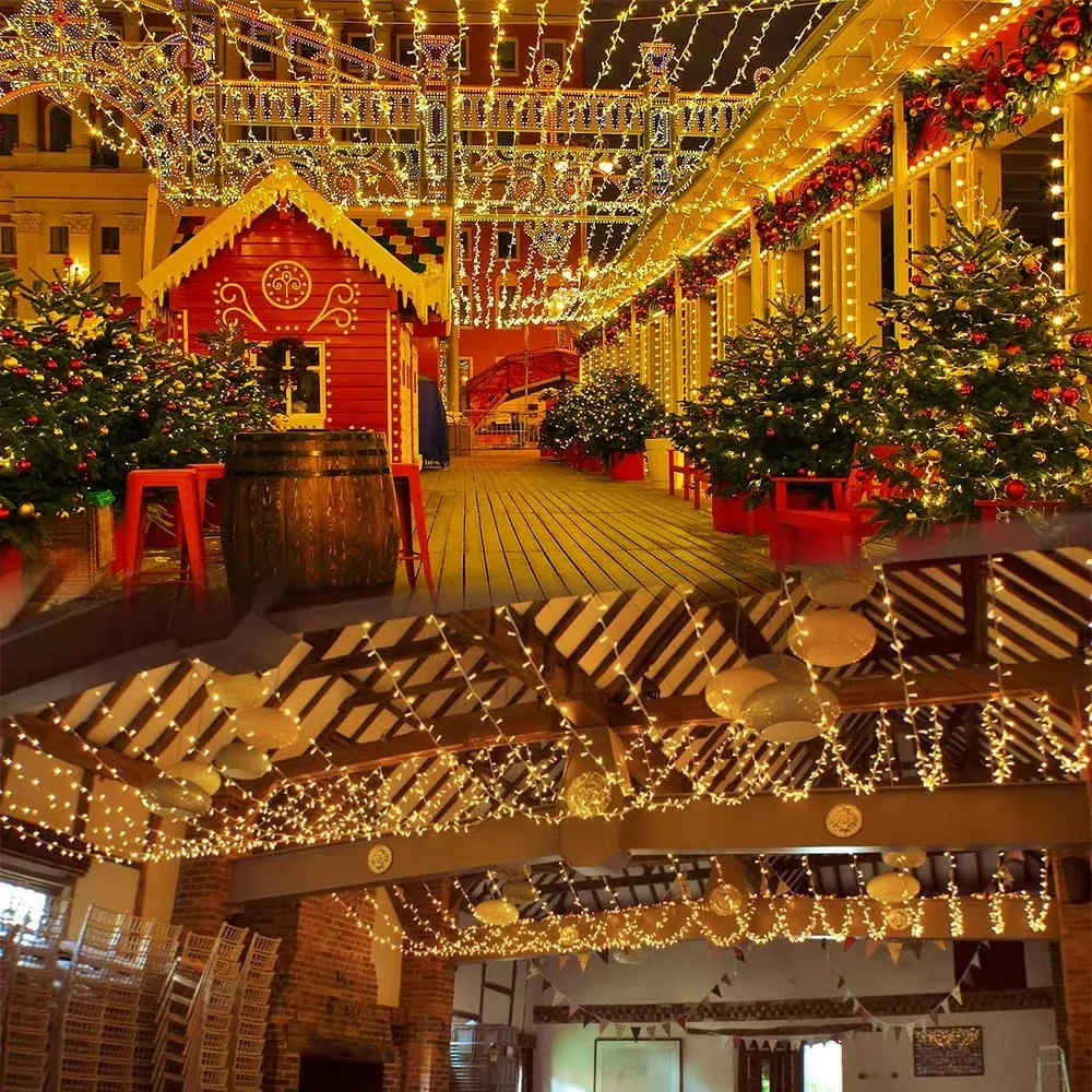 Solar String Light Fairy 300LED Garden Waterproof Outdoor Lamp Garland For Christmas Xmas Holiday Party Home Decoration