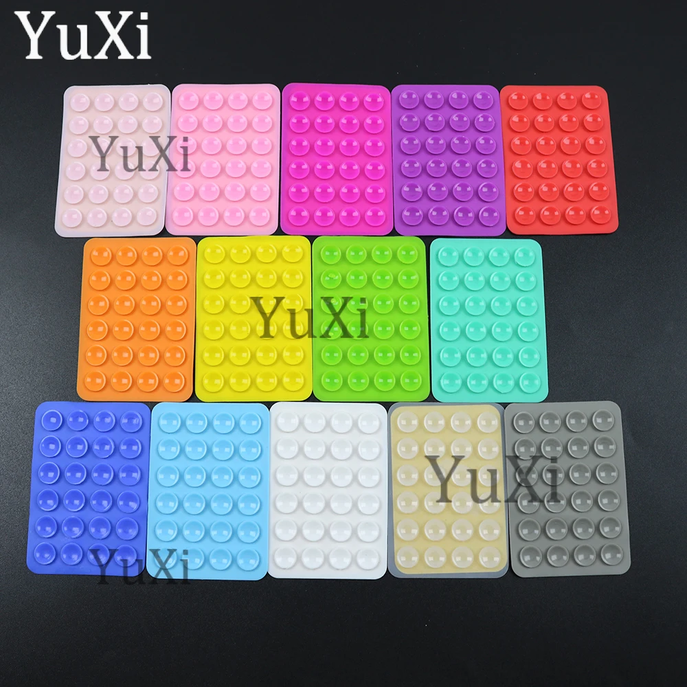 5 個の吸盤電話ケースマウントシリコーン粘着電話スタンド滑り止めゴム吸盤パッド電話ホルダー用裏打ち固定パッド