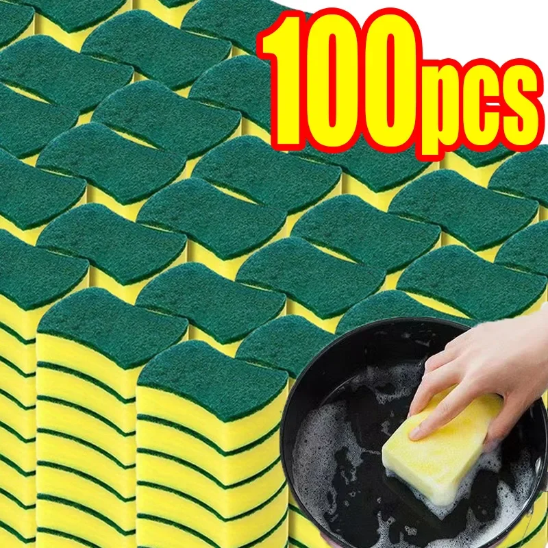 Kitchen Magic Sponge Ecushion Cleaning Product Highly Absorbent Dish Washing Pot Rust Stain Kitchen Grease Cleaner