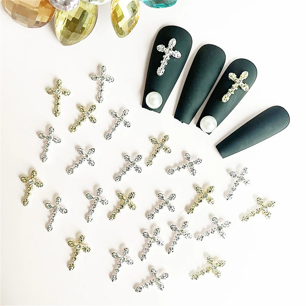 Simple Manicure Accessories Flash Drilling Exquisite And Beautiful Nail Art Decoration Rhinestones/accents Accessories Cross