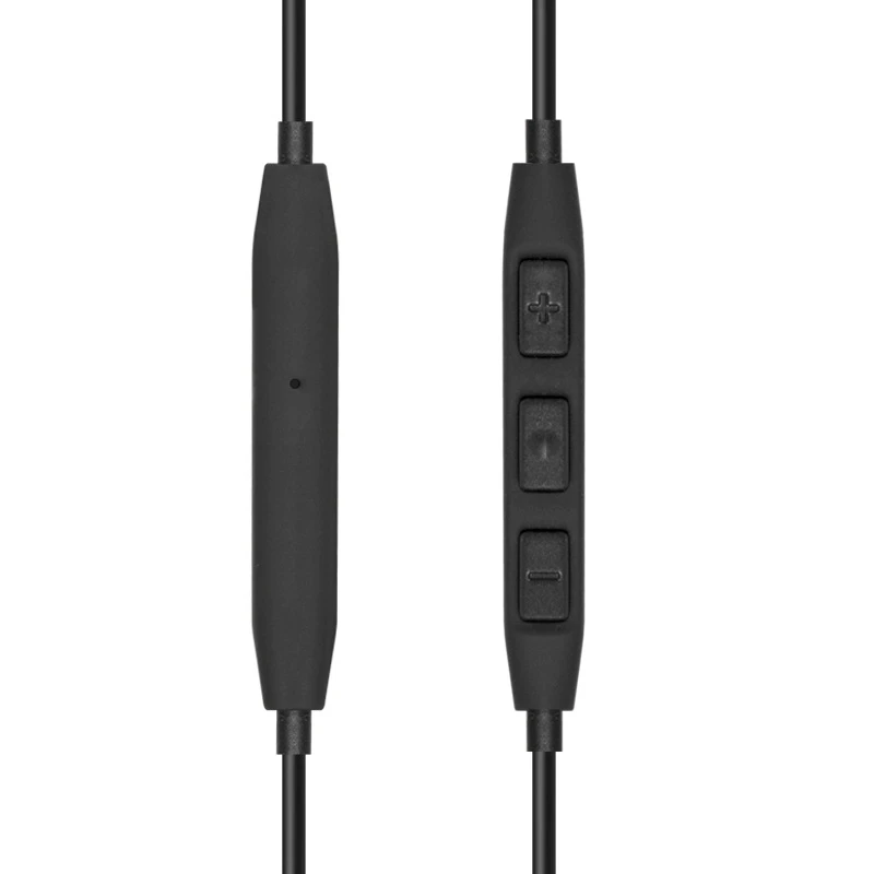MMCX Kopfhörer Kabel mit Mikrofon Volumen Controller Ersatz für Shure SE215 SE315 SE425 SE535 SE846 Schwarz Biegen Jack
