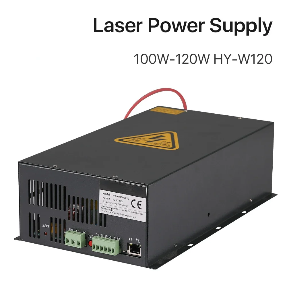 100-120W CO2 Laser Power Supply for CO2 Laser Engraving Cutting Machine HY-W120 T / W Series