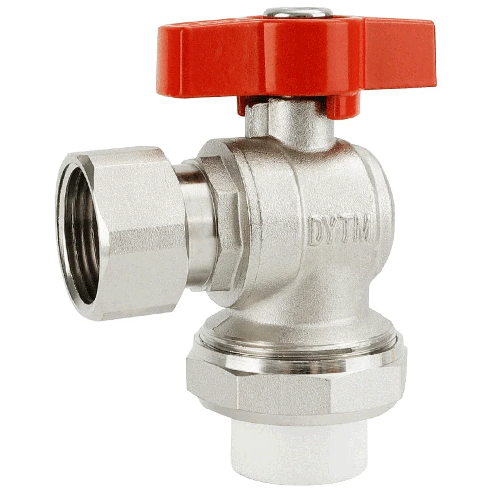 

PPR Pipe Water 1" BSPP Female thred Elbow Ball Valve Union Fitting Meter Tube Brass 25mm/32mm Connection