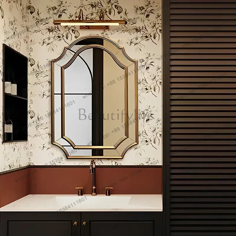 LD Korean Style Light Mirror Luxury LED Dressing Table Aesthetic Girls Mirror Funky  Spiegel Wand Living Room Decorations