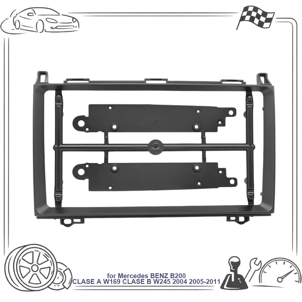 9 Inch Car Radio Android Stereo Panel Dash Trim Kit Frame for Mercedes Benz B200 Classe a W169 Classe B W245 2004-2011 - view 6