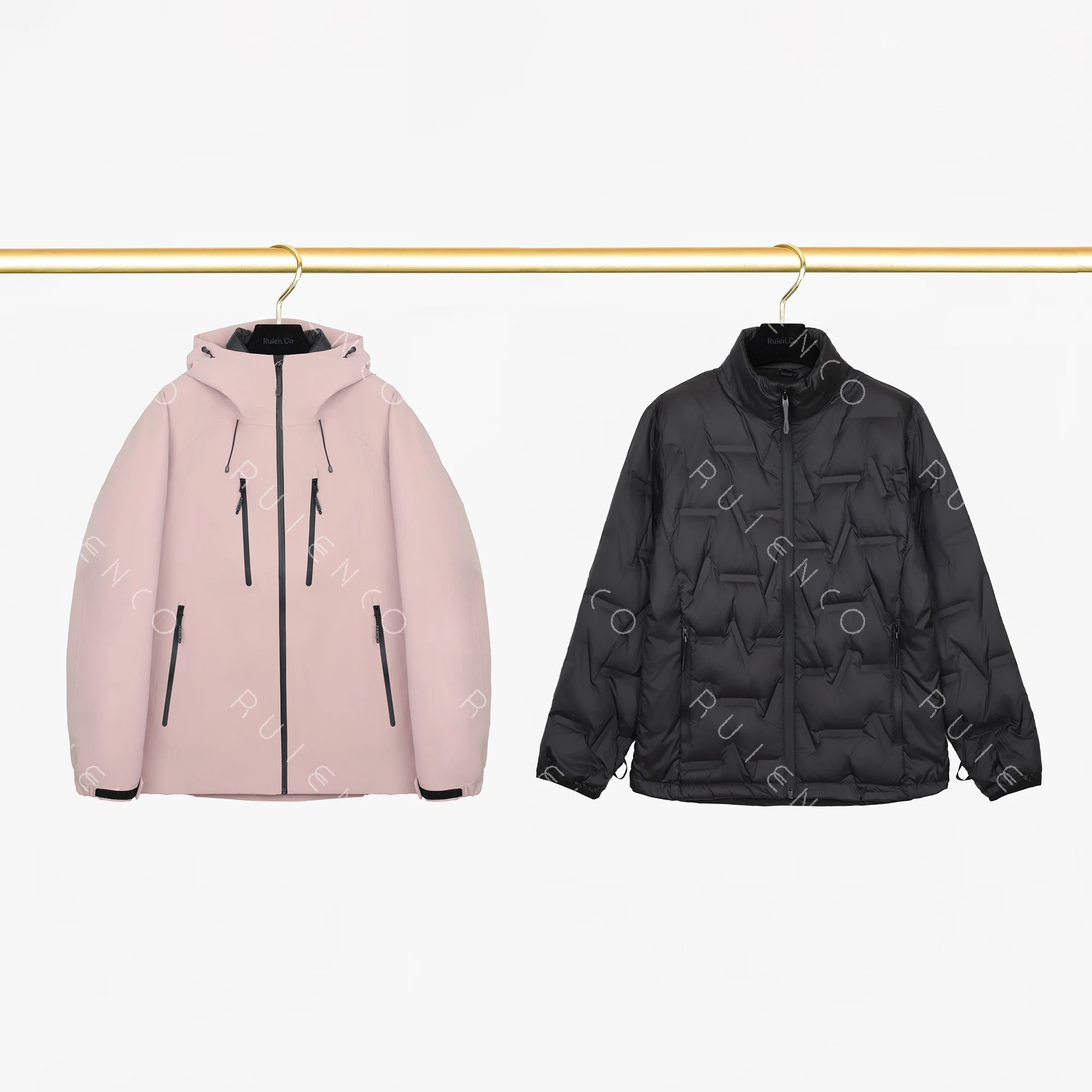 

Водонепроницаемая ветрозащитная пуховая куртка со съемной внутренней подкладкой, осенне-зимнее повседневное пальто с капюшоном на молнии, утепленное, длинное