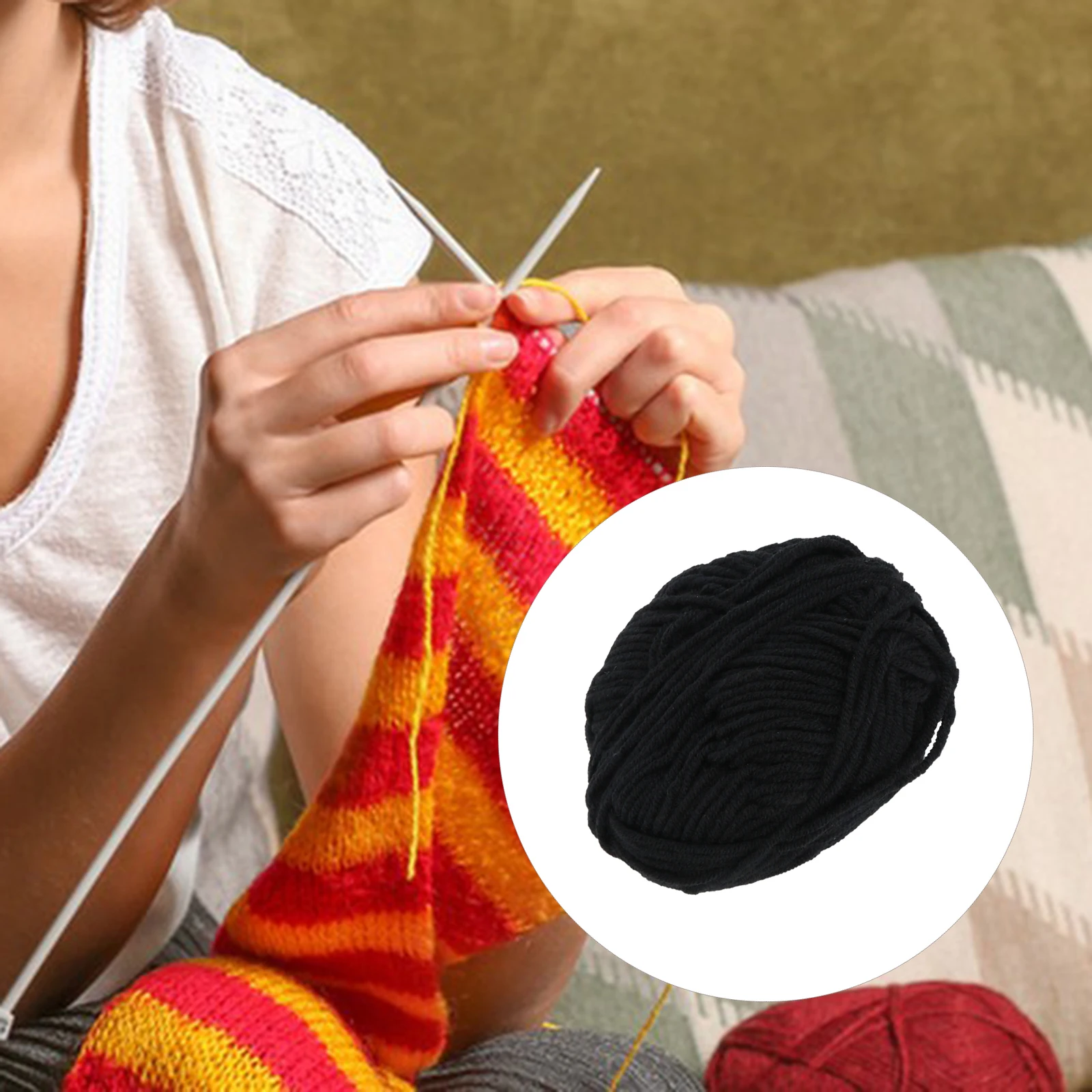 Acrylic Yarn 4 Ply Suitable For Knitting Crochet Sweater Clothing 71.08yard