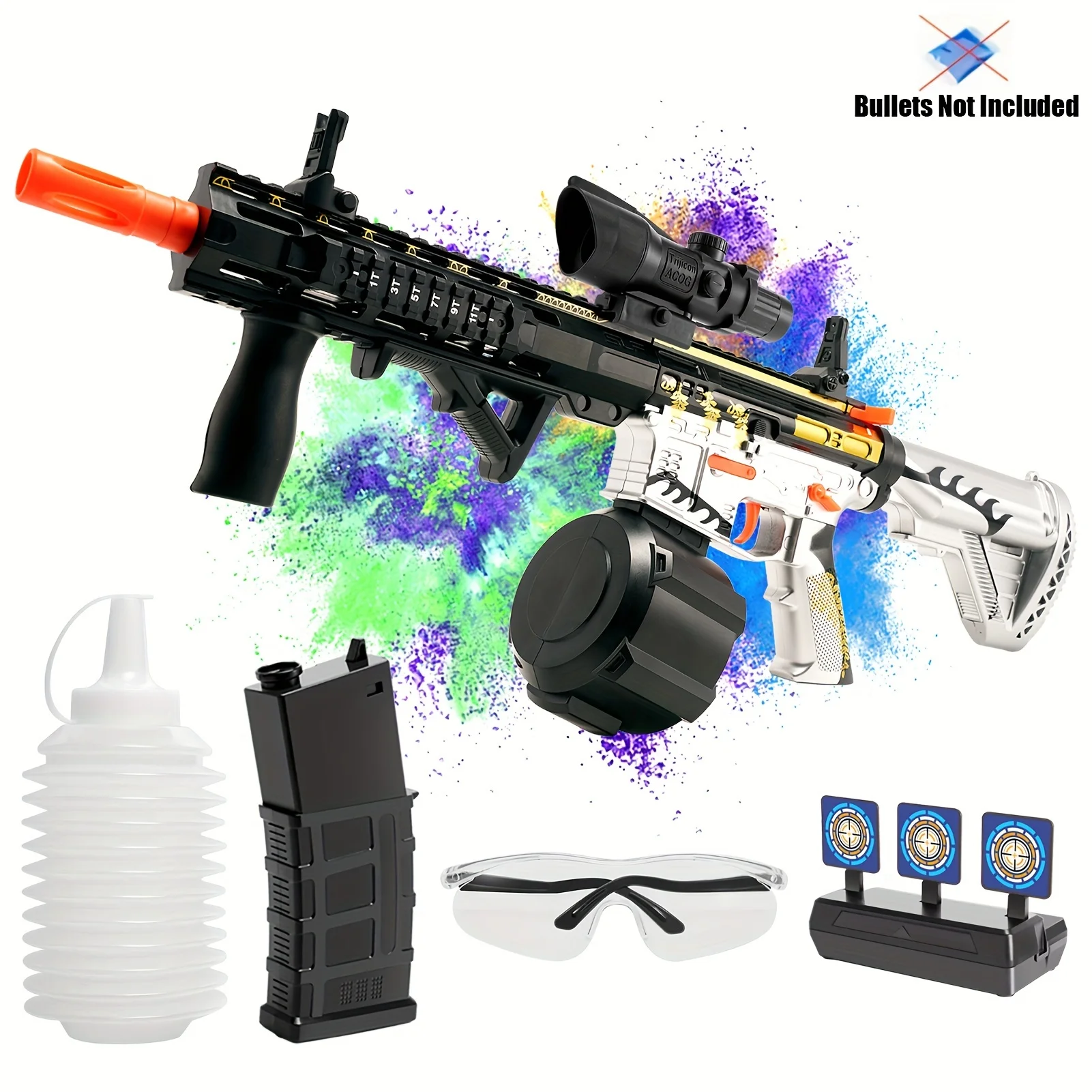 2024 Upgraded M416 Electric  Toys High Speed Splatter Water Bullet Gun Toys Christmas present Gift