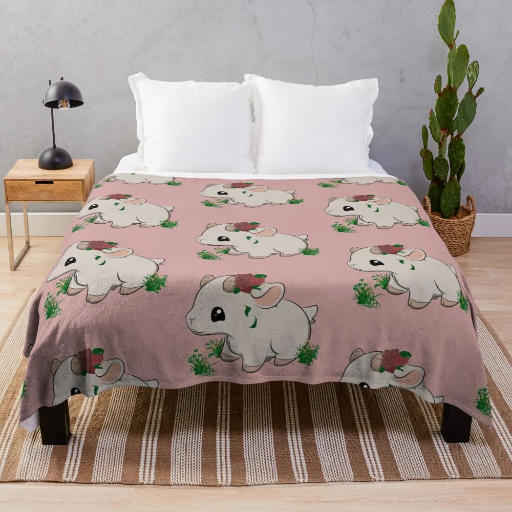

CHIBI ‘Rosie Goat’ Throw Blanket Plush Baby Nap Sofa Throw Blankets