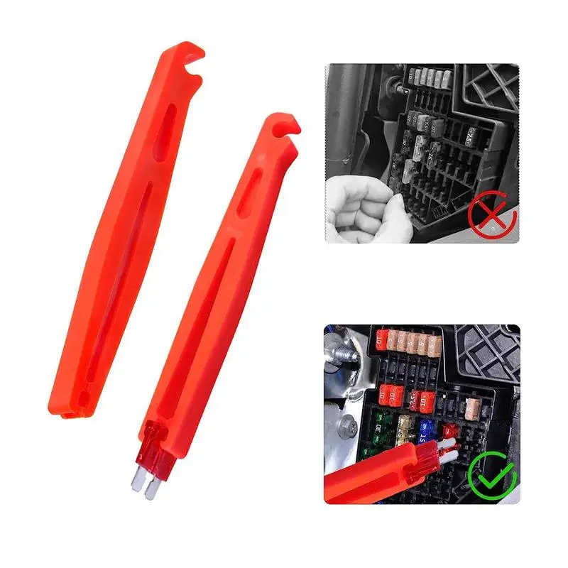 Extracteur de fusibles 4 pièces, outil de Clip de fusible Automobile de voiture, outil de sécurité de retrait, Mini extracteur de fusible à lame en plastique, accessoires de voiture