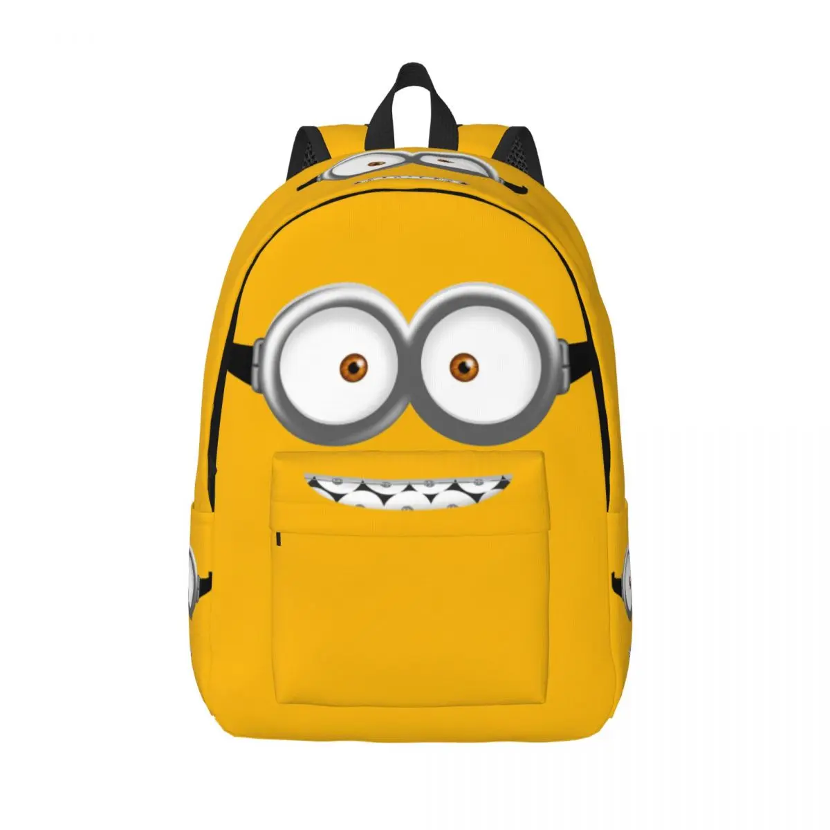 

Рюкзак Kawaii с забавным лицом Miniones для мальчиков и девочек, детская школьная сумка для книг, рюкзак с героями мультфильмов, детский сад, сумка для начальной школы, спортивная сумка