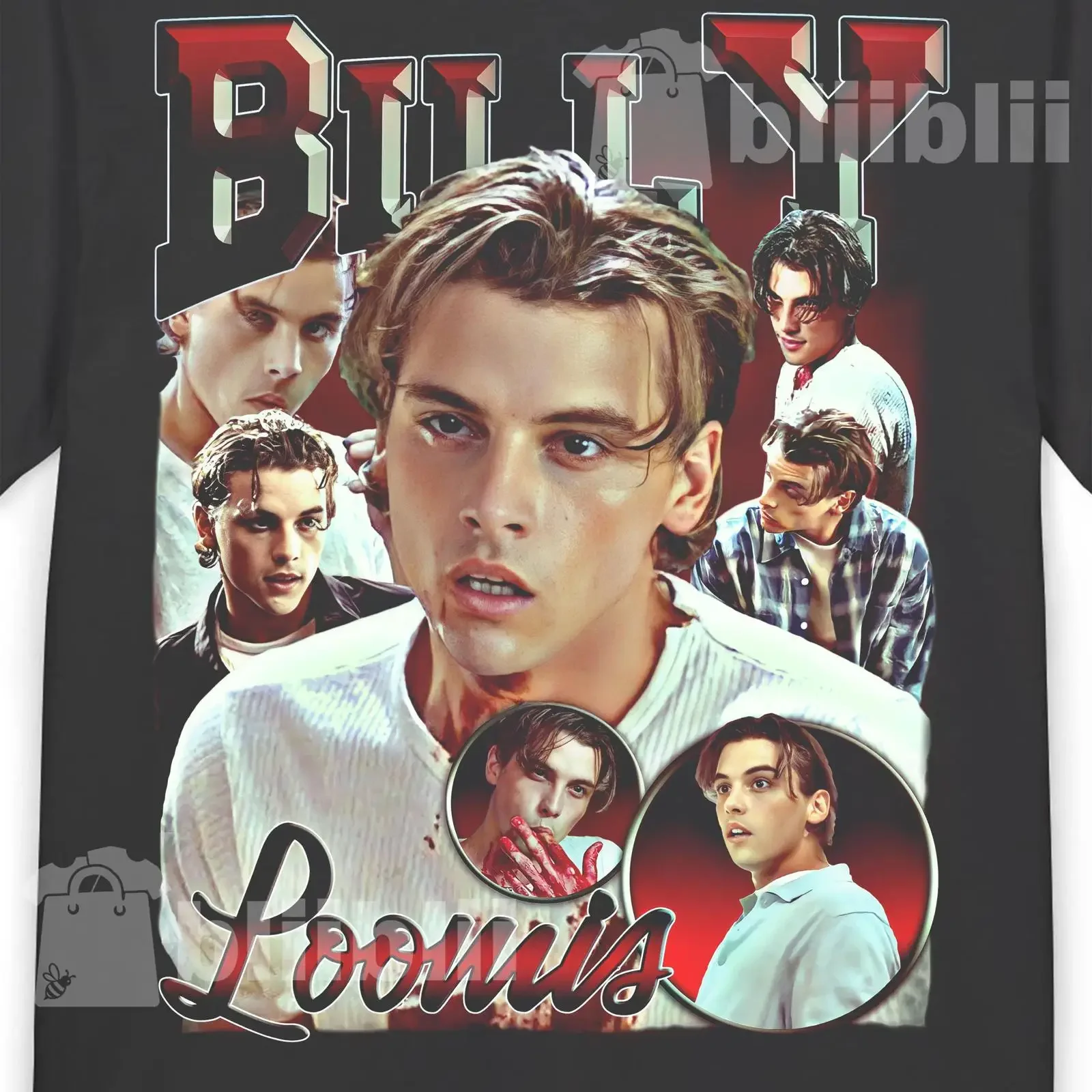 Billy Loomis Retro Horror Heartthrob Collage PNG 90s Bootleg Slasher Aesthetic Digital Art for T Shirt Design vintage Washed