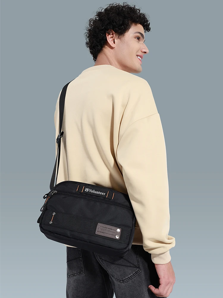 Volunteer Crossbody Bag for Men 2024 New Large Capacity Adjustable Commuter Casual Waterproof High Quality Shoulder Bag 1835-07