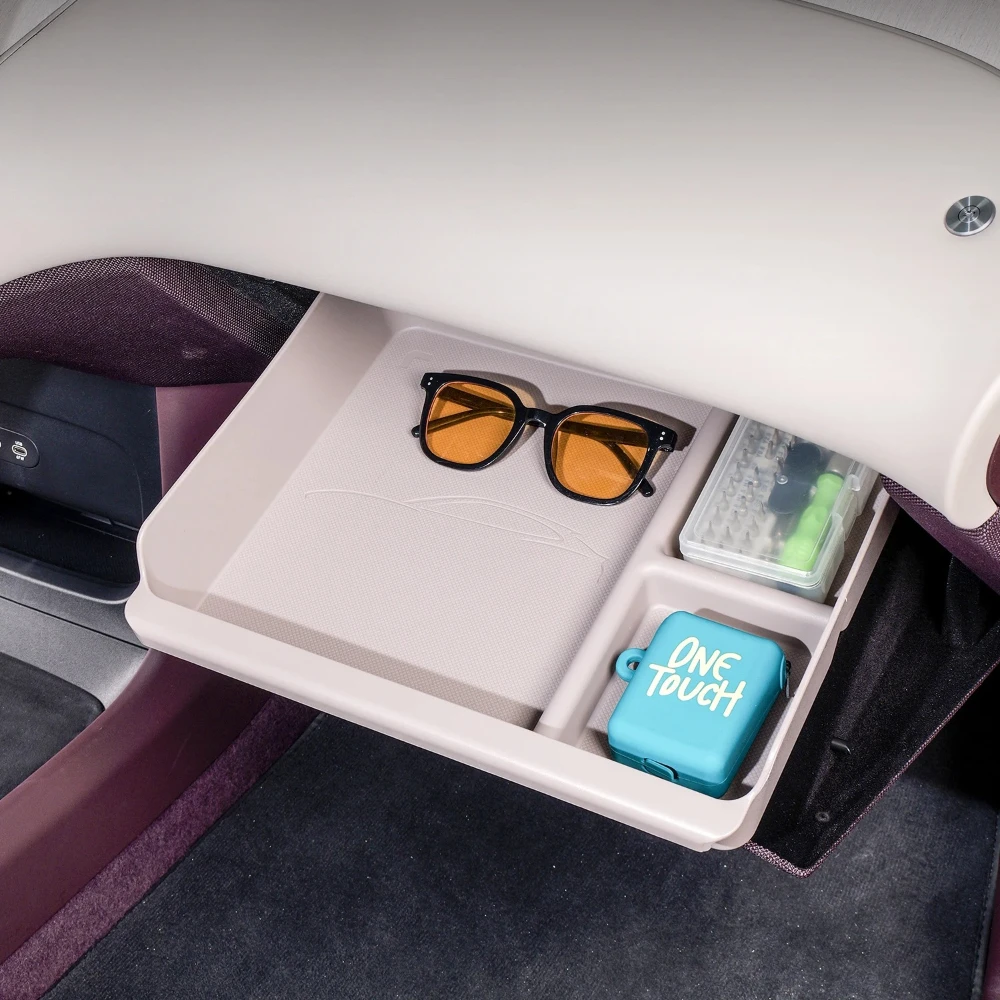 Car Gloove Box Organizer TPE Hidden Drawer Co-pilot Storage Box Stowing Tidying Car Interior Storage Accessories For Xiaomi YU7