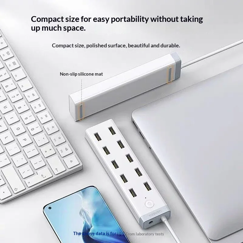 UGREEN 20482 CM421 USB 3.0 Hub 10 Port with 12V 4A Power Adapter 1.5m Cable USB Splitter for Laptop Desktop PC