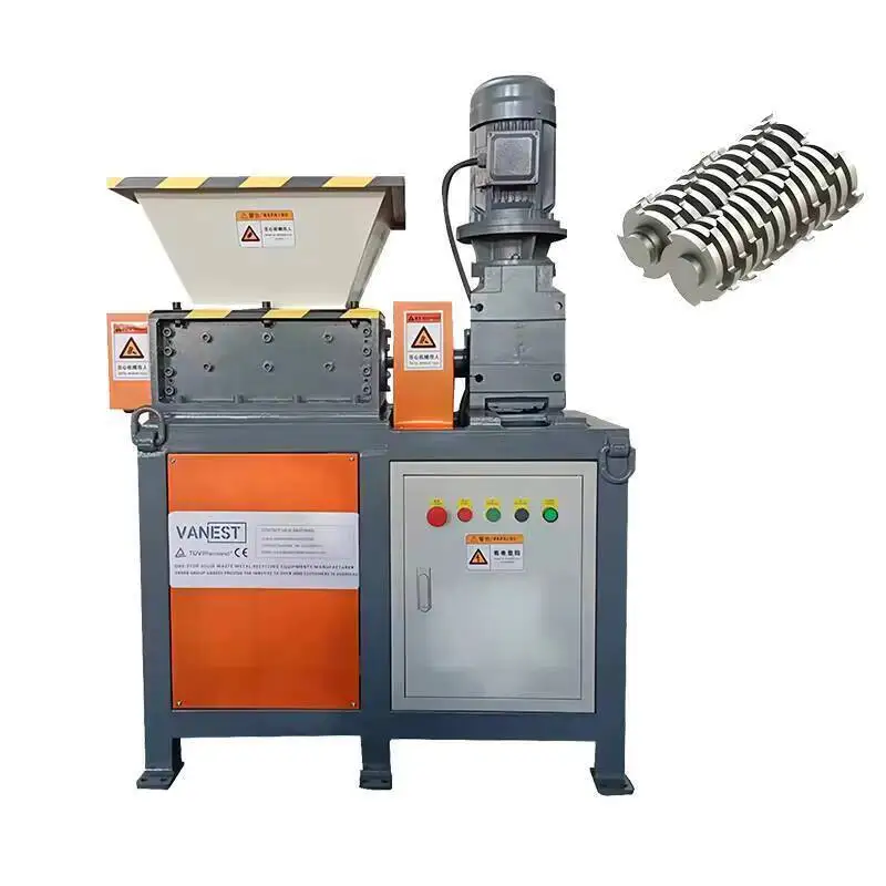 VANEST And Tires Organic Waste Metal Scrap Crusher Hine Shredder