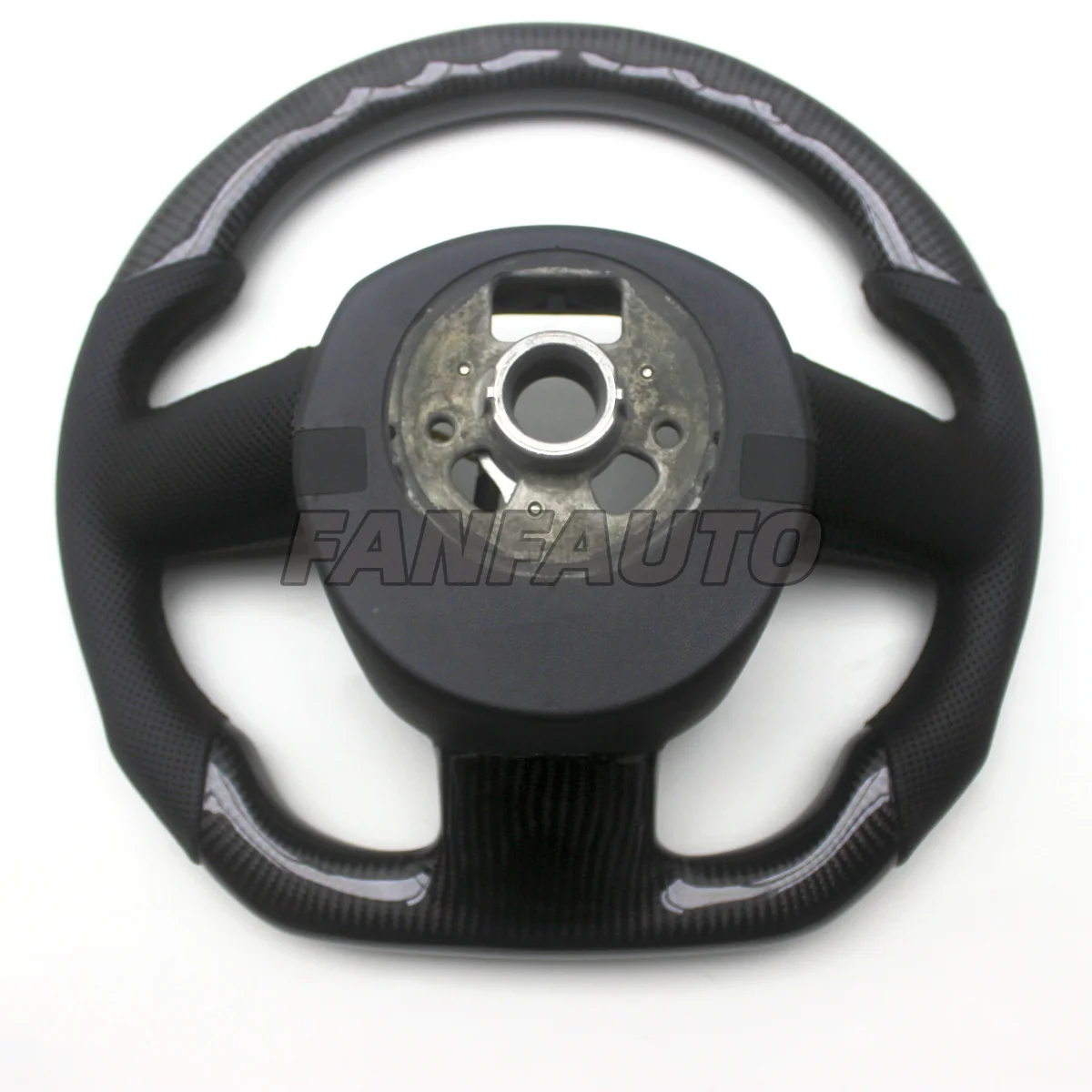 Picture 7: Replacement Real Carbon Fiber Steering Wheel with Leather for Audi A3 8P Q5 4L