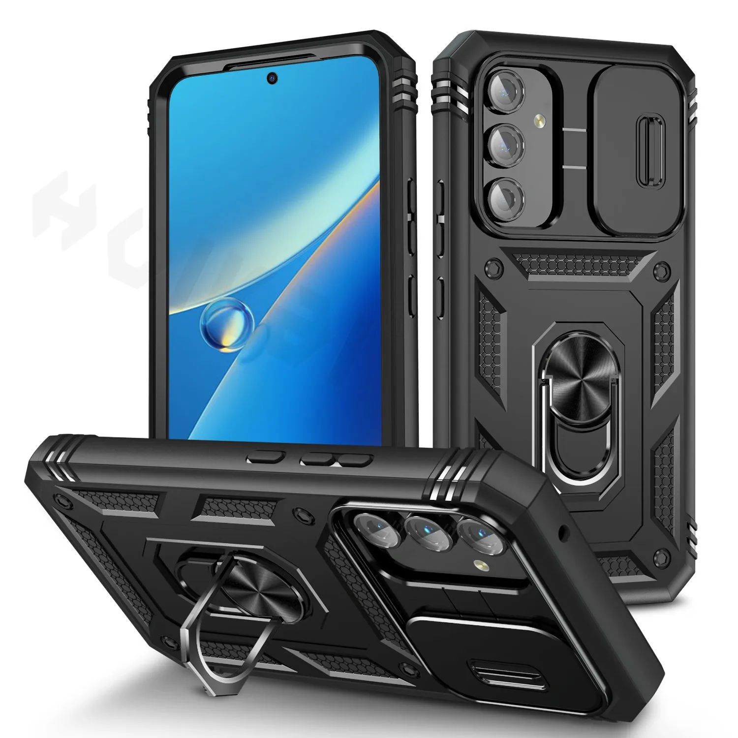 Hülle für Samsung Galaxy A37 A57 A56 A36 A17, Kameraschiebeobjektiv, Schutzpanzerung, militärischer Schutz, stoßfest, robuste Hülle – Detail 9