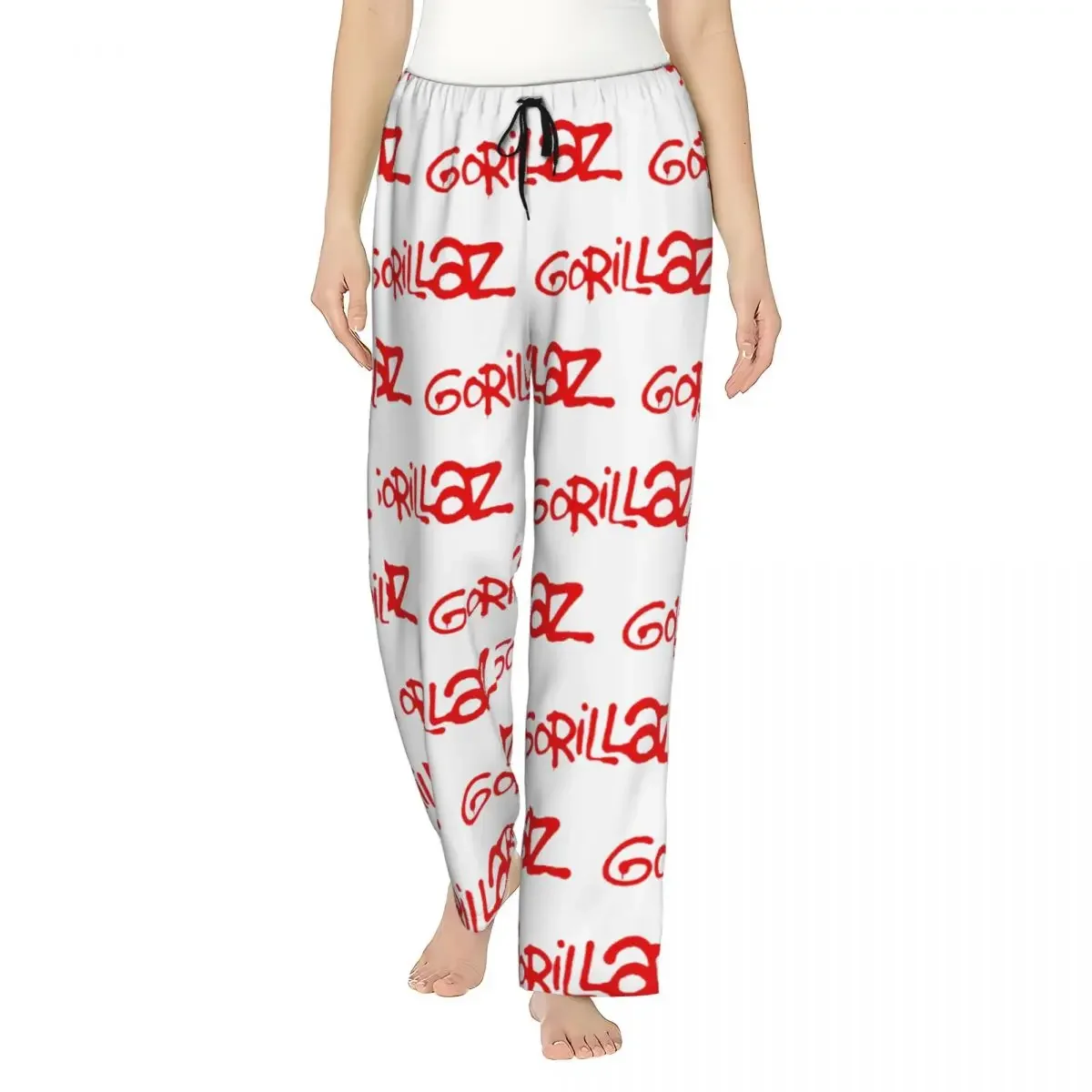 

Custom Gorillaz Women Pajama Pants Lounge Sleep Sleepwear Bottoms with Pockets