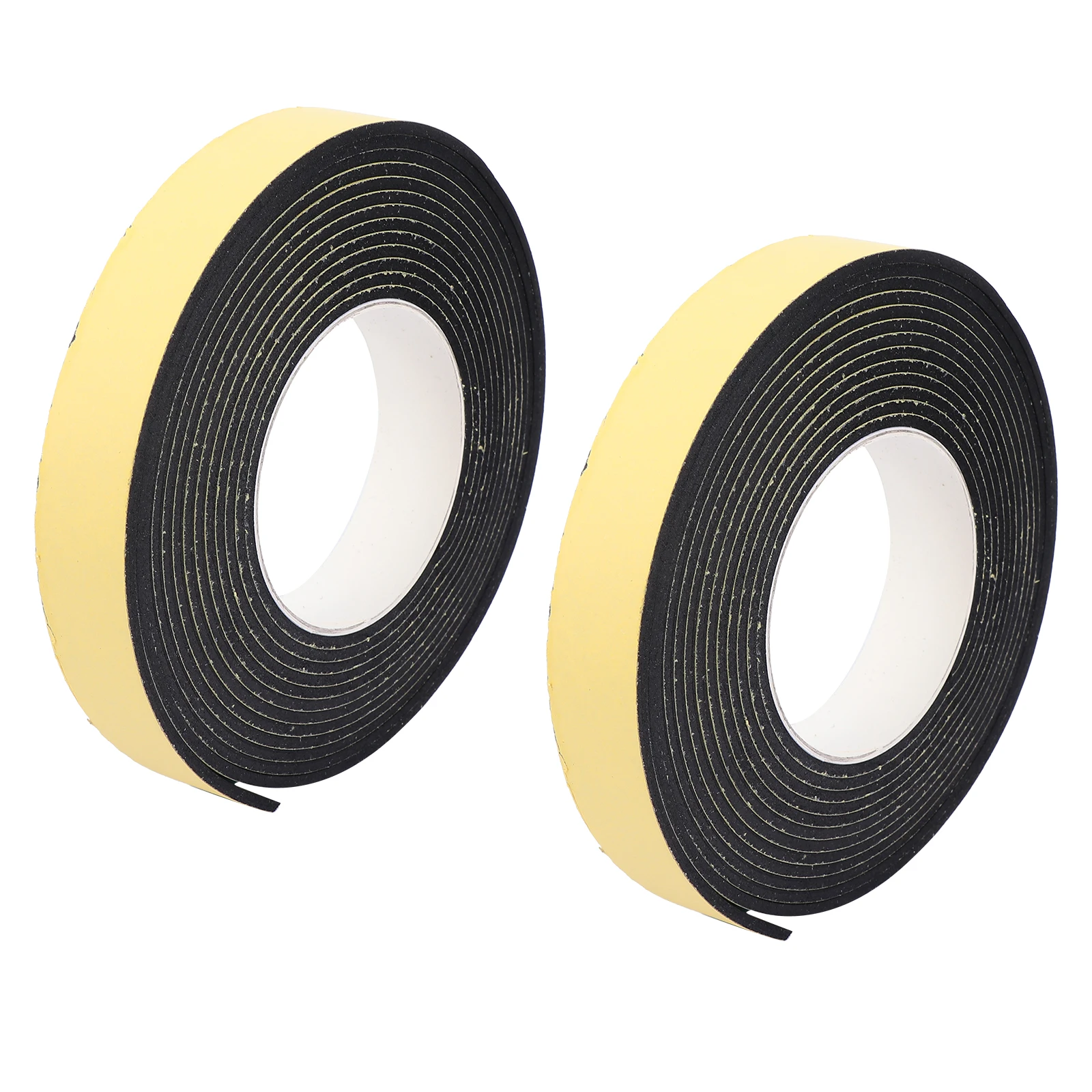 

2pcs Black Sealing Sticker Sponge Tape for Windows Doors Sealing Strip Shockproof Foam Sound Insulation Heat Isolation