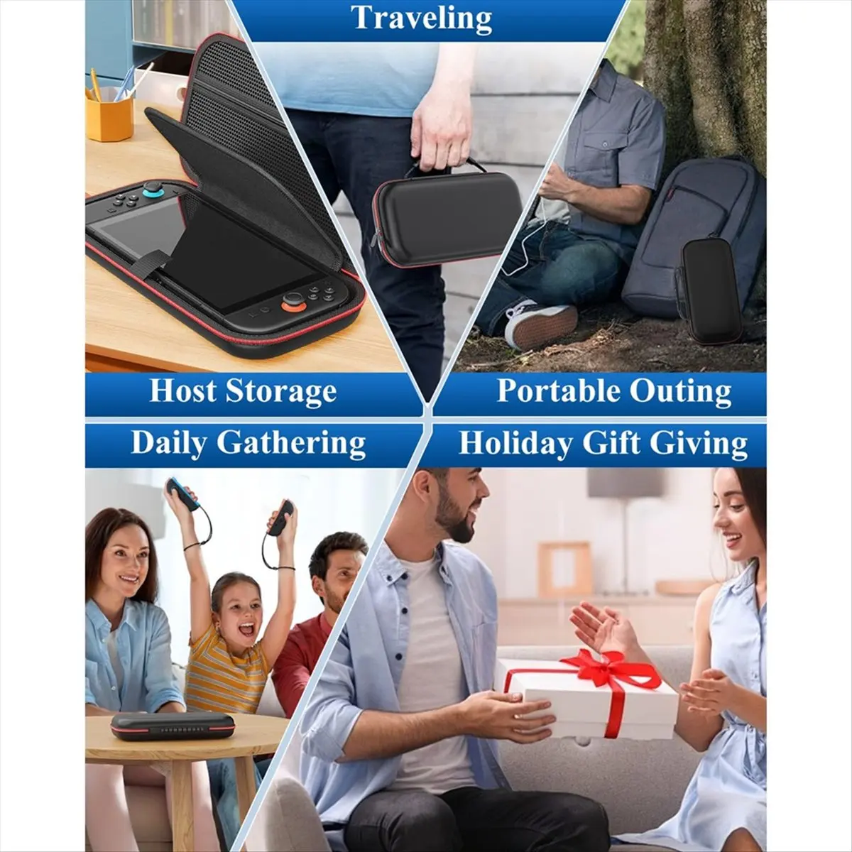 BEST CHOICE）Carrying Case for Switch 2 for Switch 2 NS2 Game Silicone Cover Grips Portable Carrying Joystick Cap Data Cable