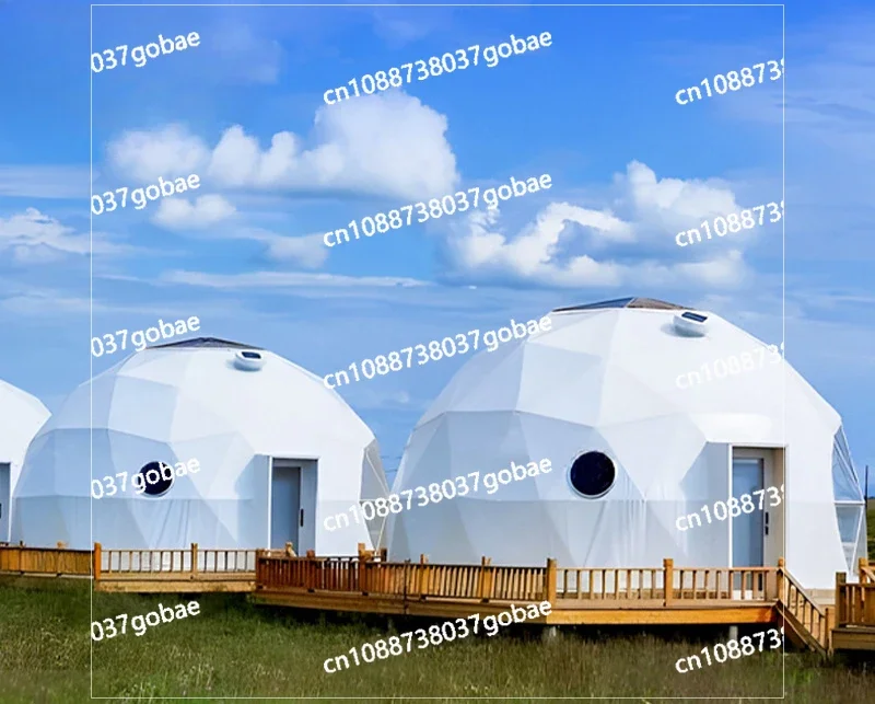 Outdoor Spherical Tent Star Room Internet Celebrity Accommodation Scenic Exhibition Wedding Projection Dome Hotel Camp Planning