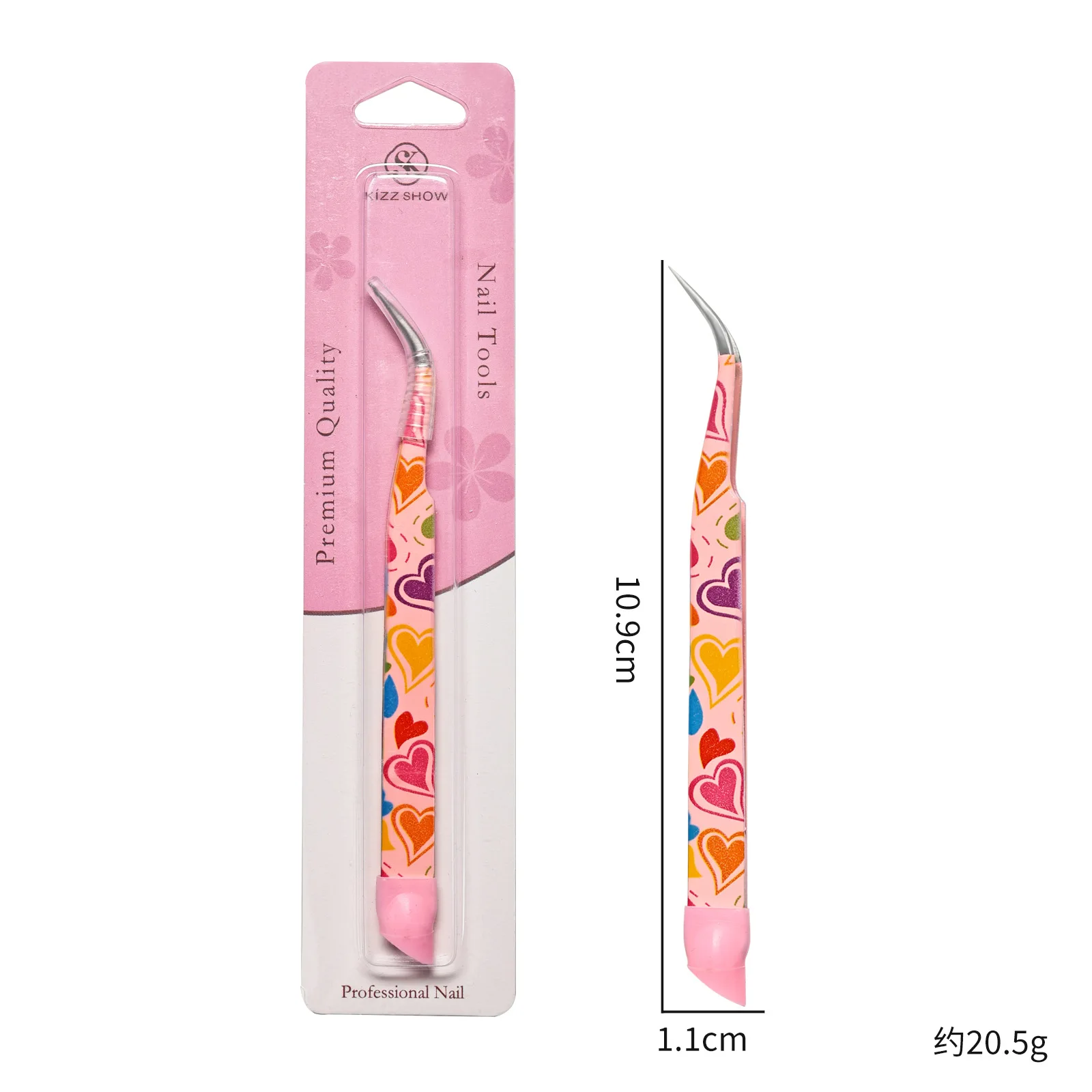 

1/2Pcs Manicure Double-Ended Tweezers Silicone Japanese Manicure Tools for Eyelash Extensions & Makeup Tools Nail Art Decals