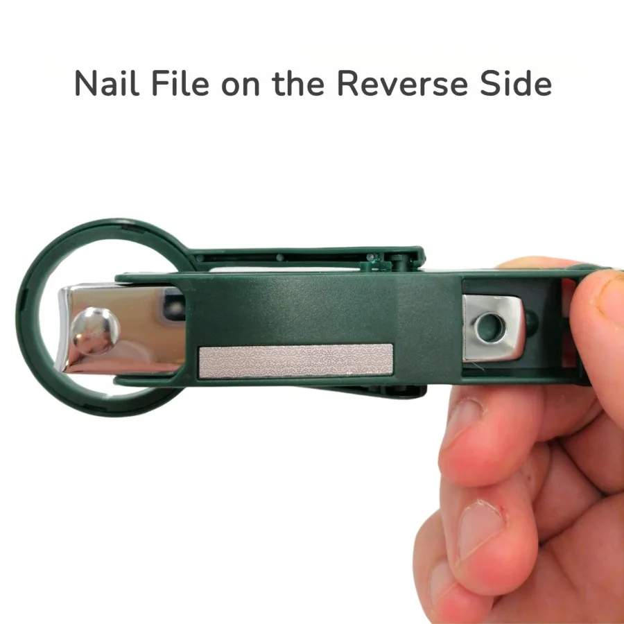 Heavy Duty Stainless Steel Magnifying Glass Nail Clipper for Seniors Easy-to-Use Design Thoughtful Gift for Elderly Parents