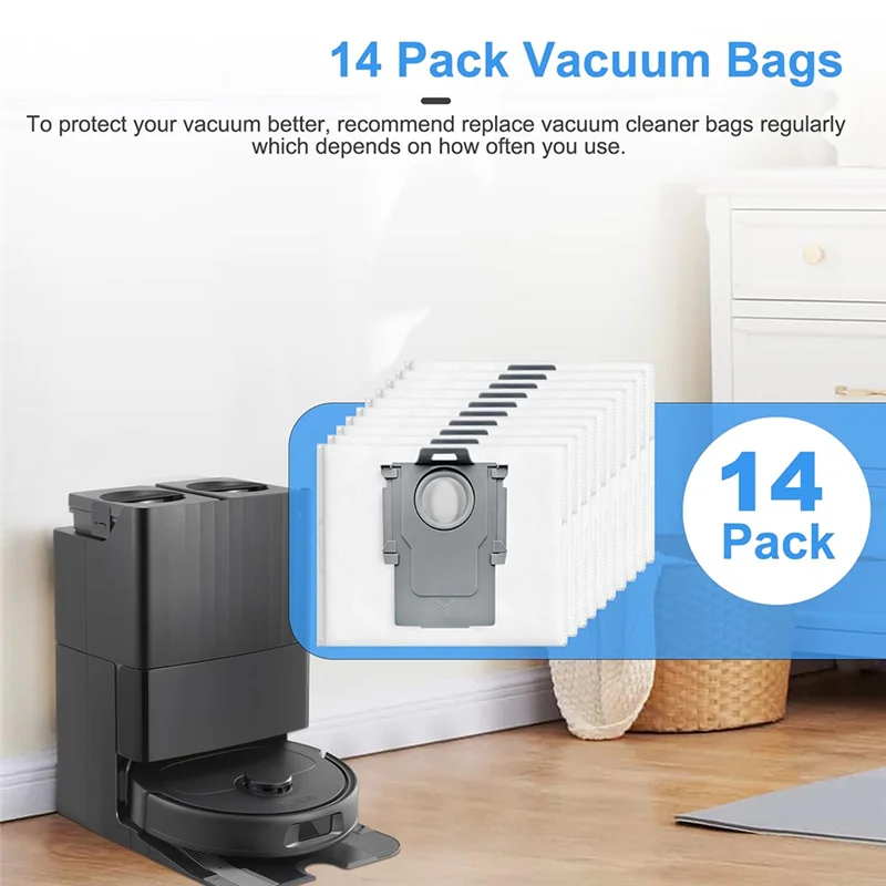 

Dust Bag For Roborock S8 Maxv Ultra/P10 A7400RR/Qrevo S/Qrevo Plus Robot Vacuum Cleaner Accessories Robot Replacement Parts-ABQU